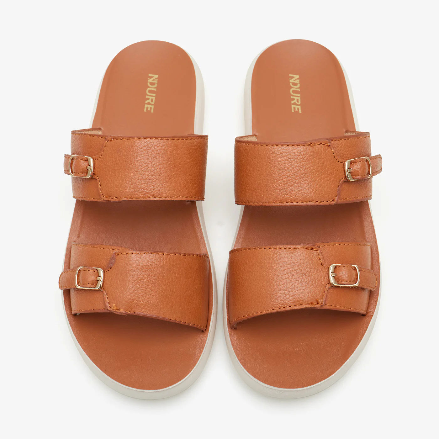 Women's Buckled Slides - Image 2