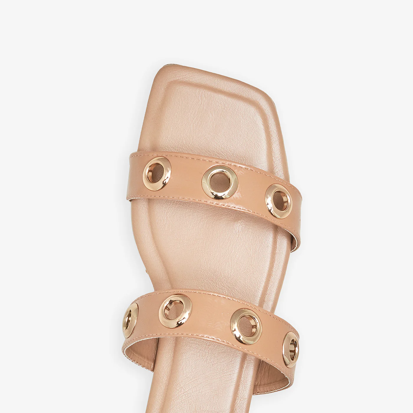 Women's Gold Studded Slides - Image 4
