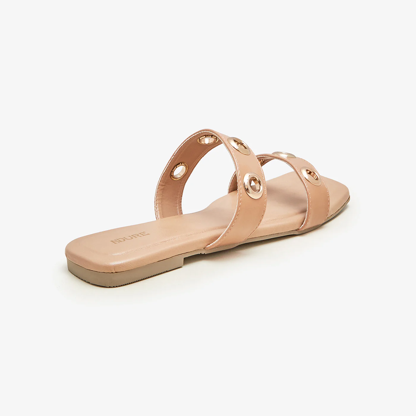 Women's Gold Studded Slides - Image 5