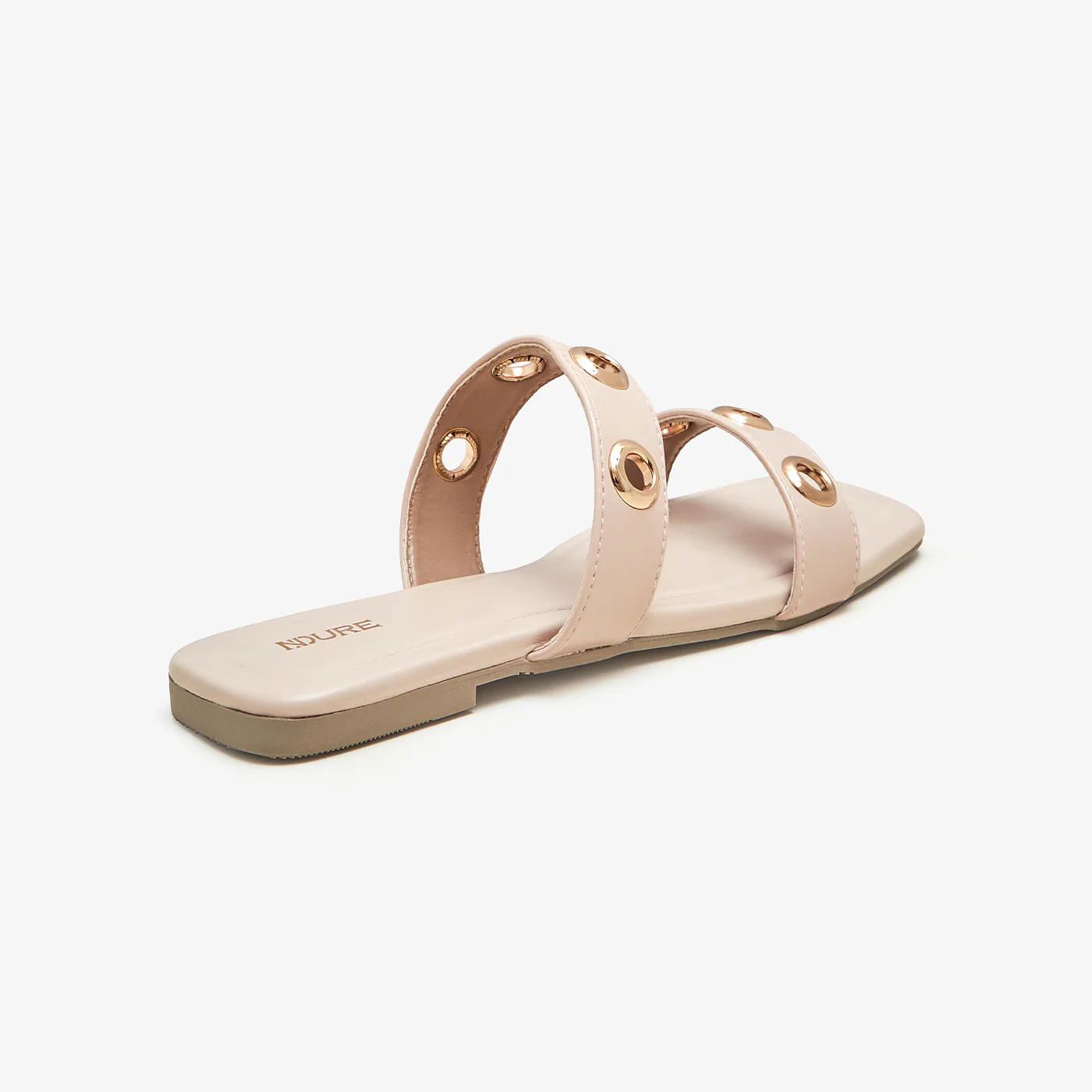 Women's Gold Studded Slides - Image 5