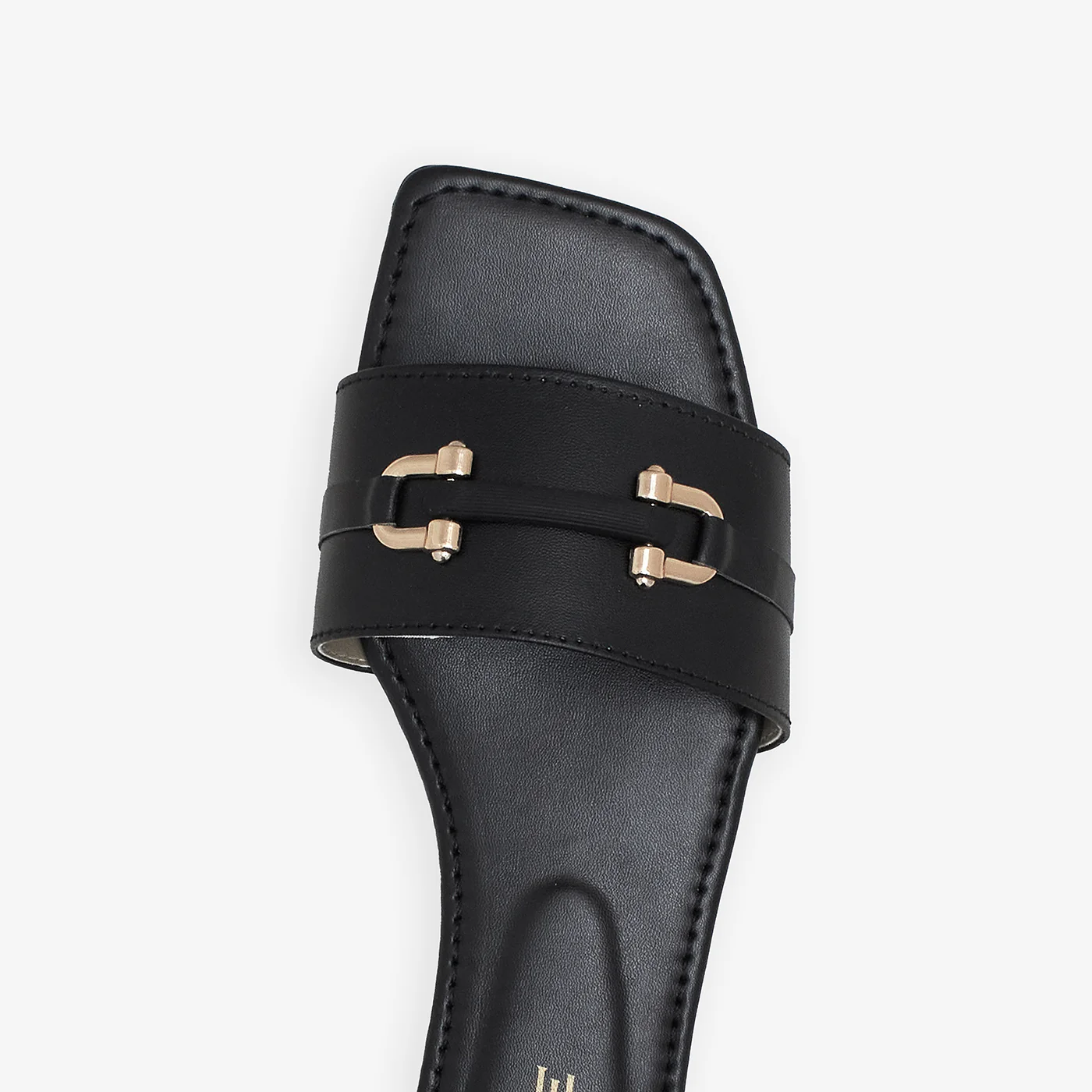 Women's Gold Studded Slides - Image 4
