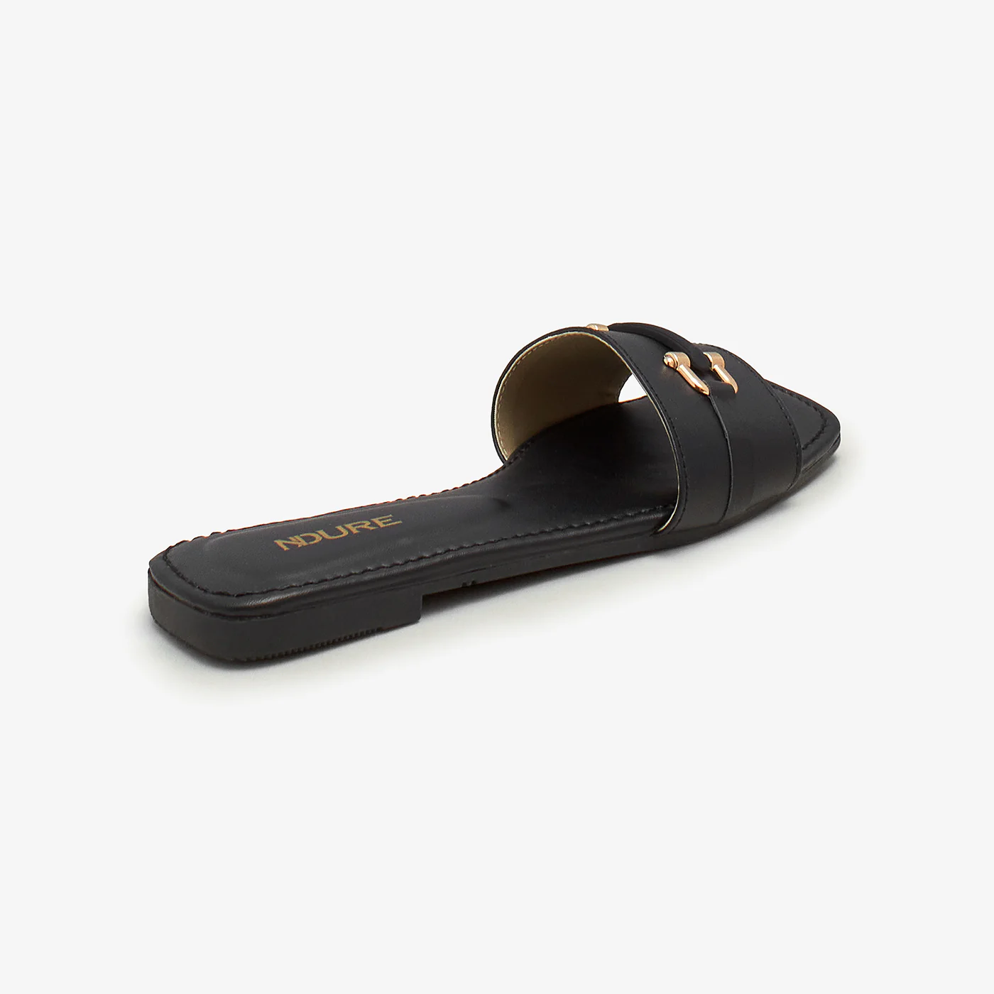 Women's Gold Studded Slides - Image 5