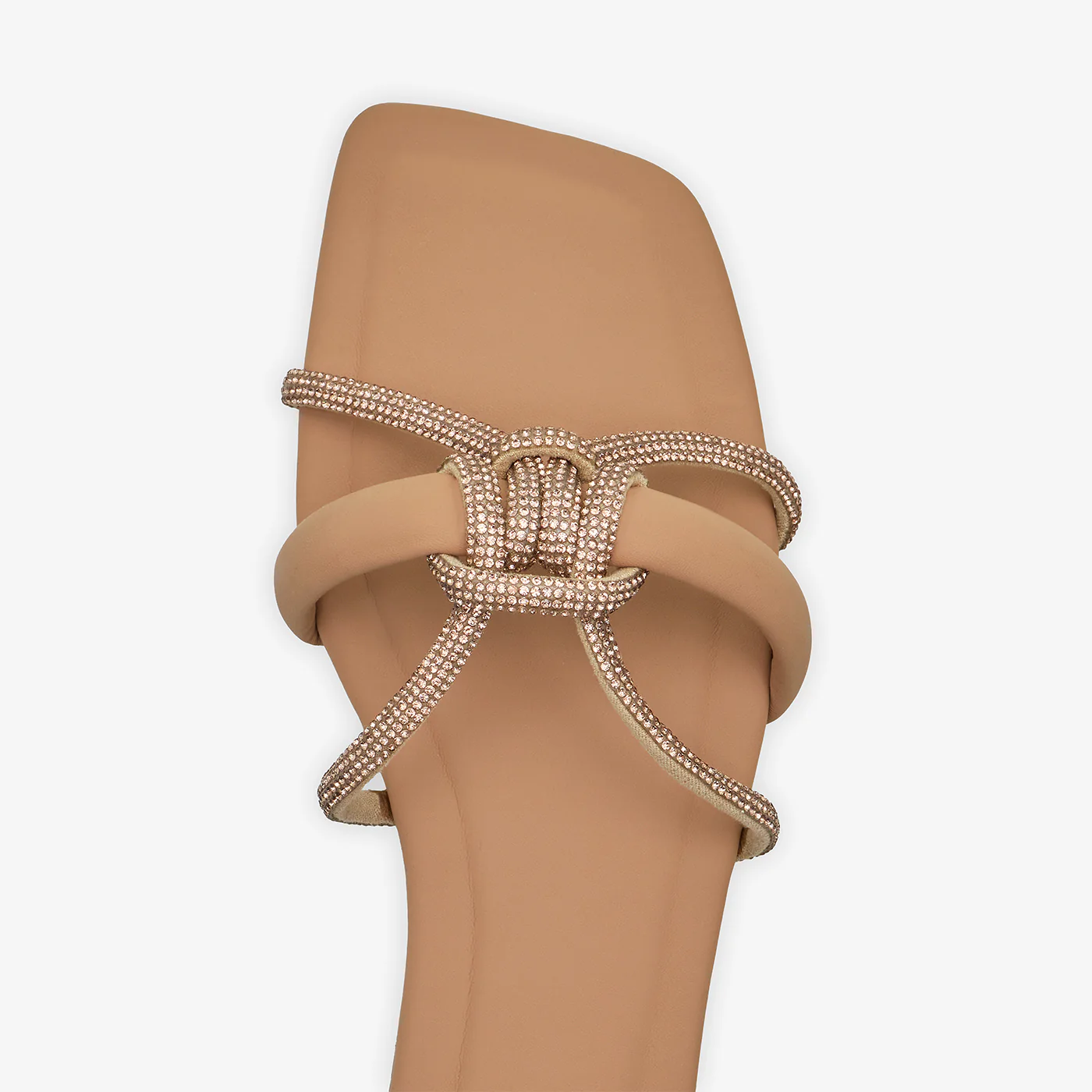 Women's Knotted Embellished Slides - Image 4