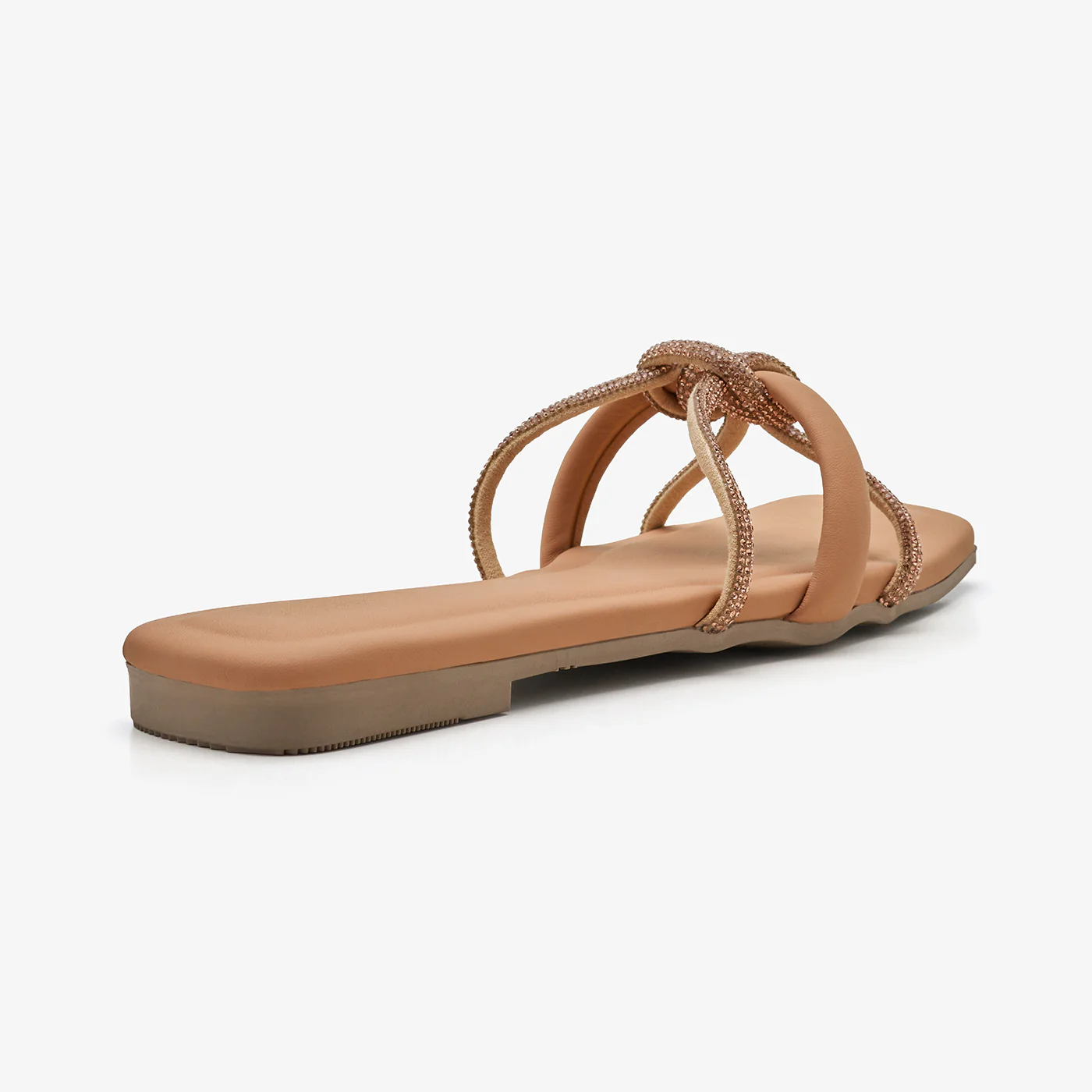 Women's Knotted Embellished Slides - Image 5