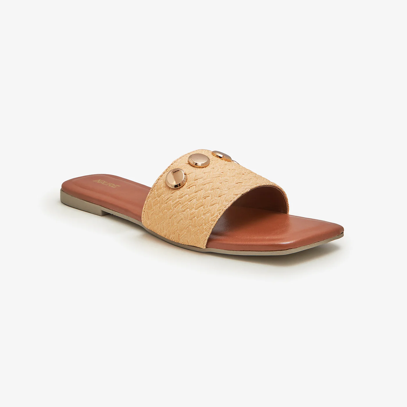 Women's Metal Charm Slides