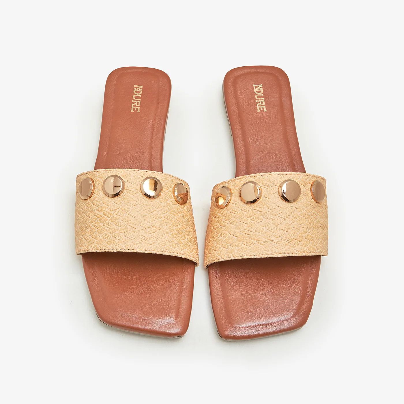 Women's Metal Charm Slides - Image 2