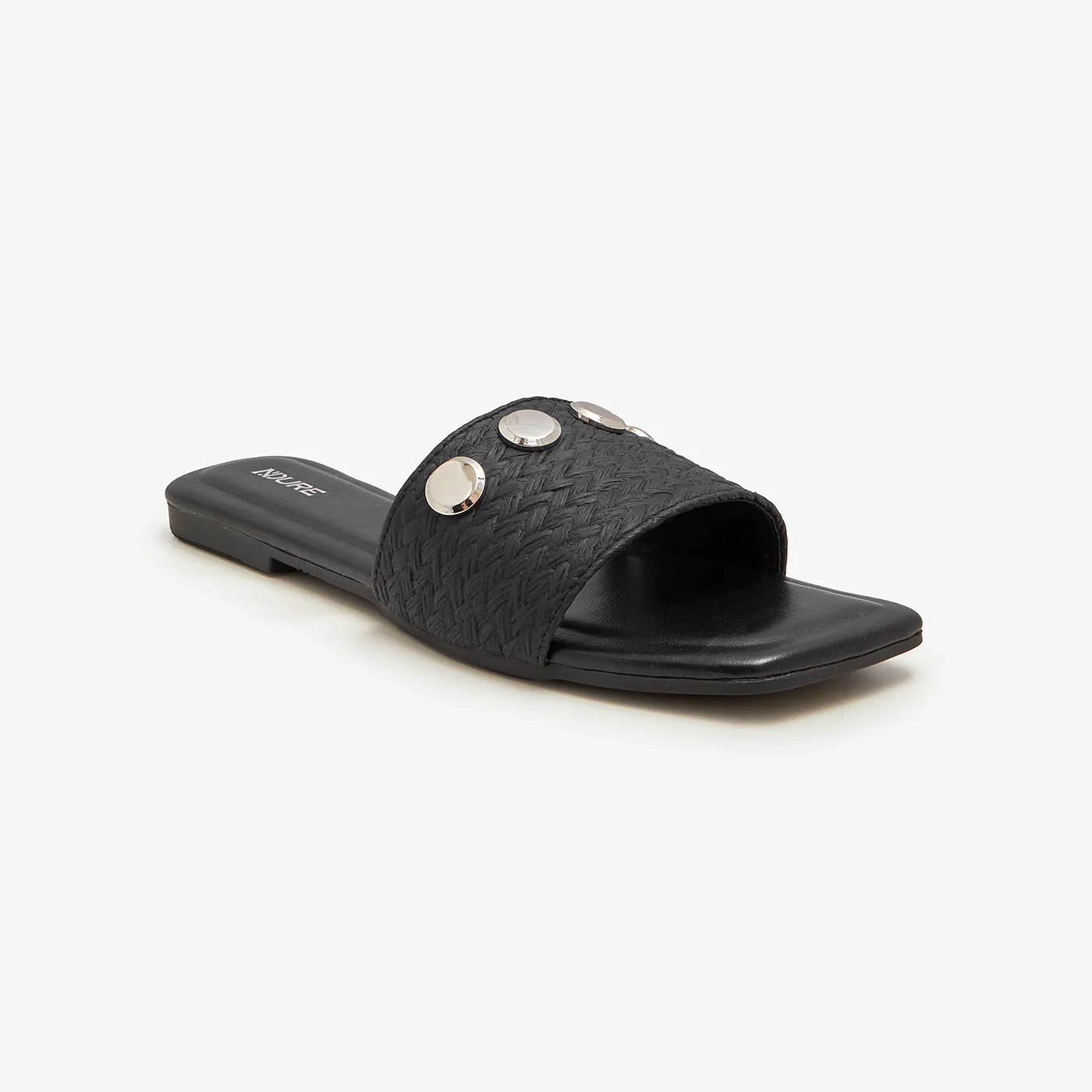 Women's Metal Charm Slides