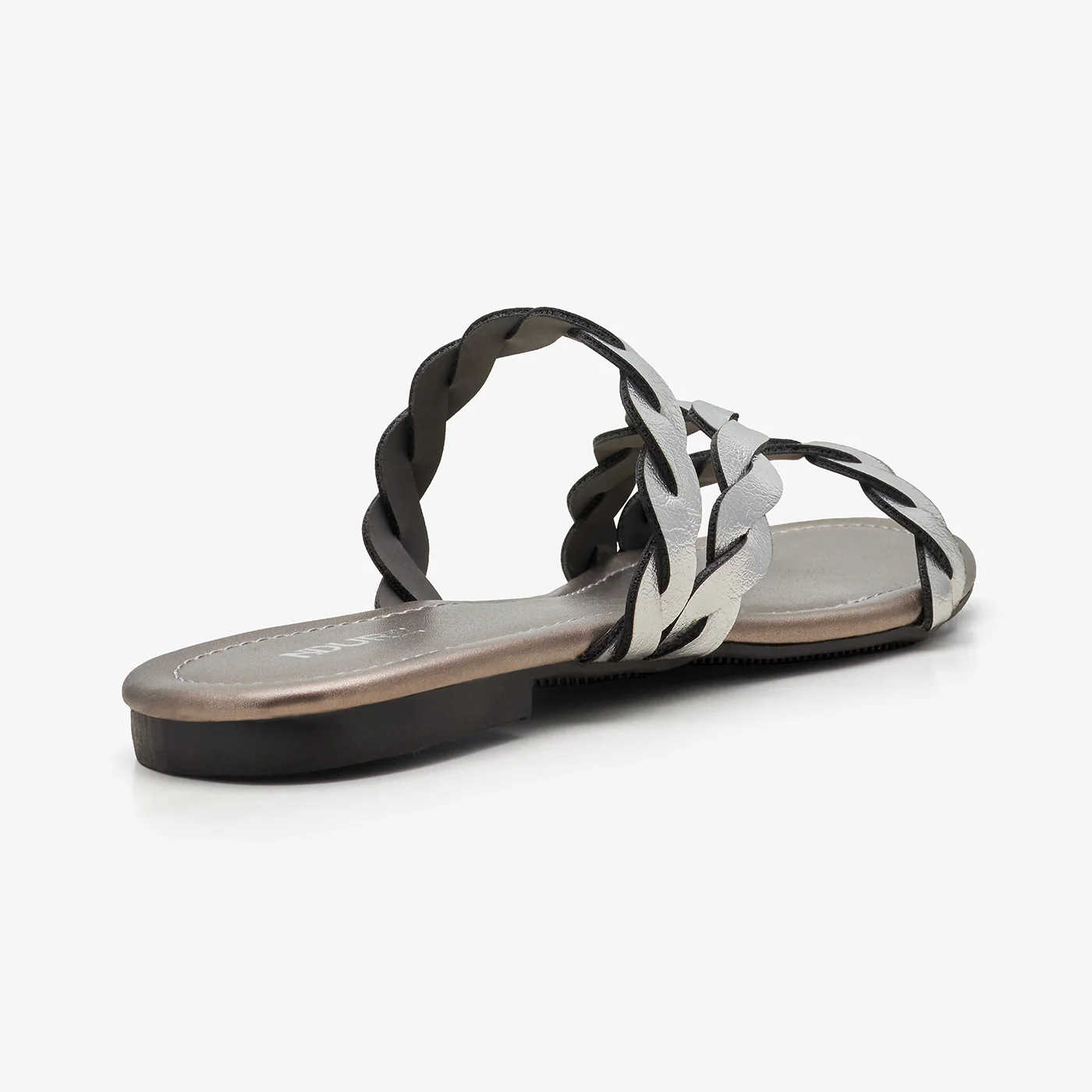 WOMEN’S METALLIC INTERLACED SLIDES - Image 5
