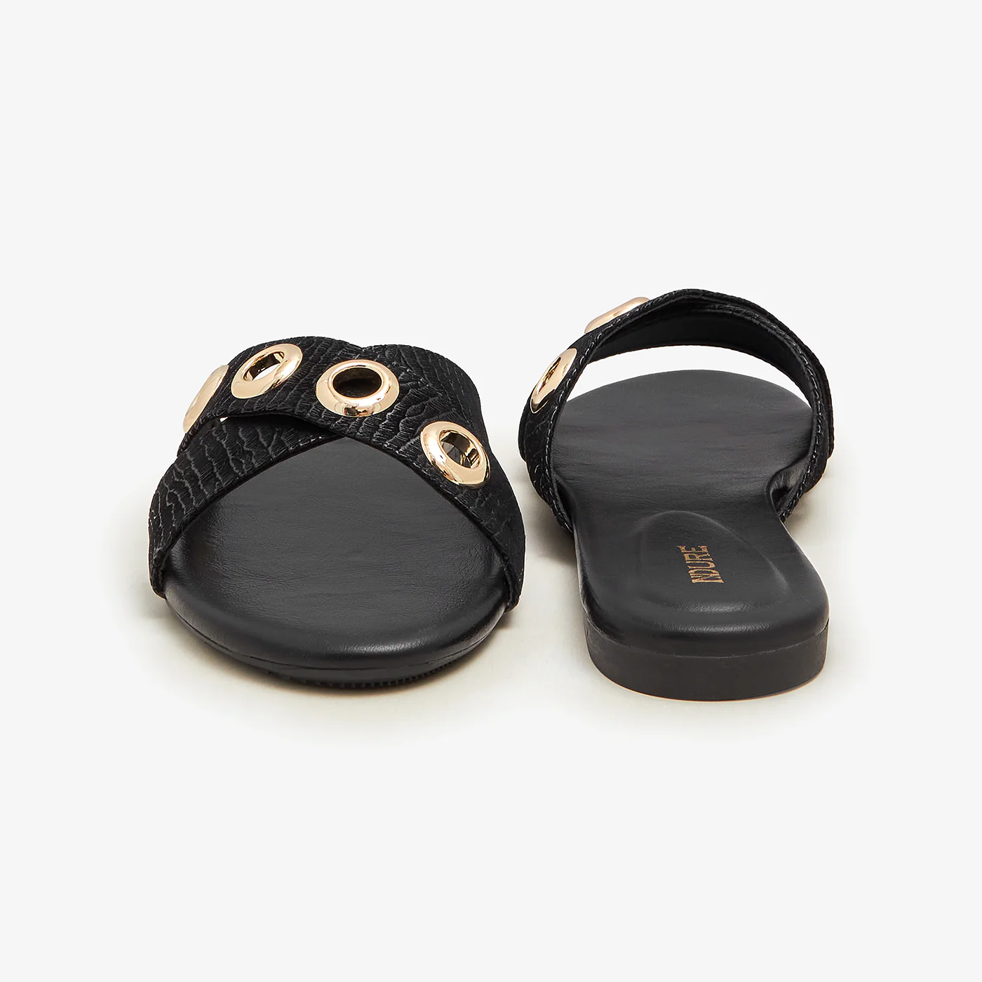 Women's Metal-Applique Slides - Image 3