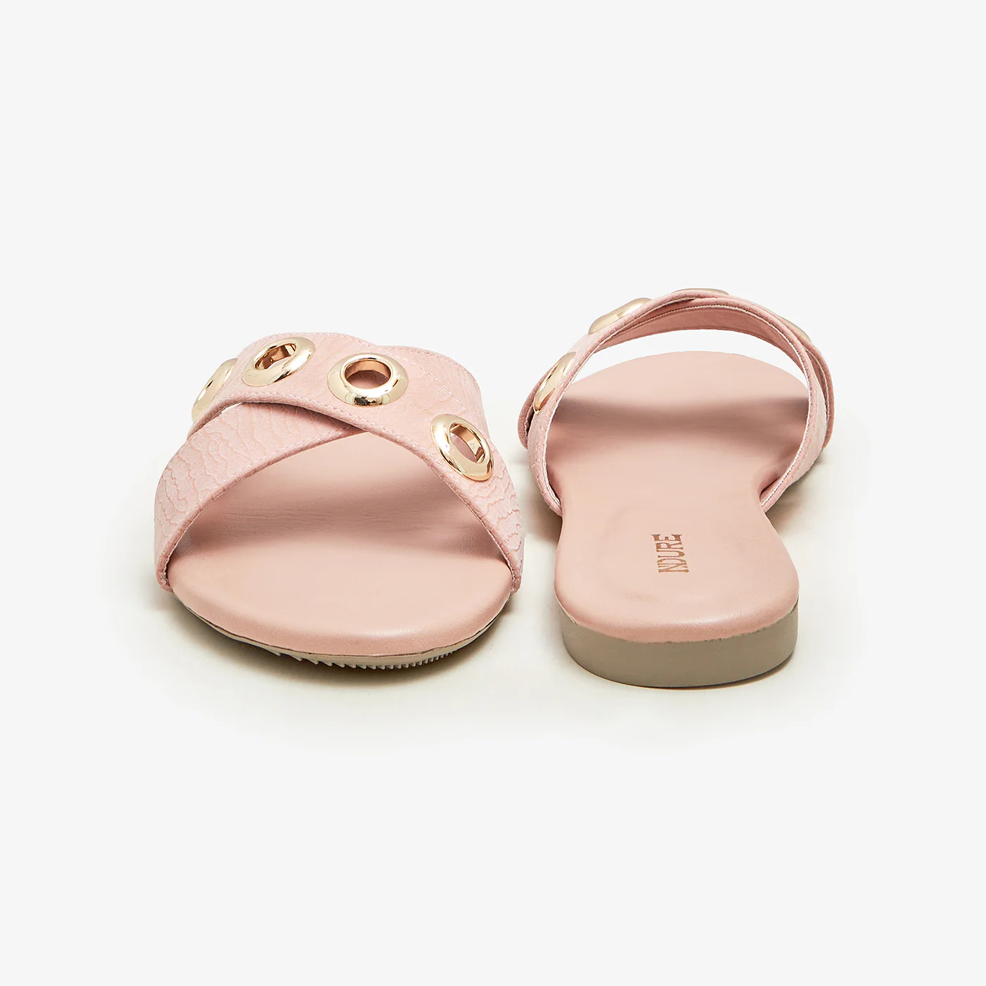Women's Metal-Applique Slides - Image 3