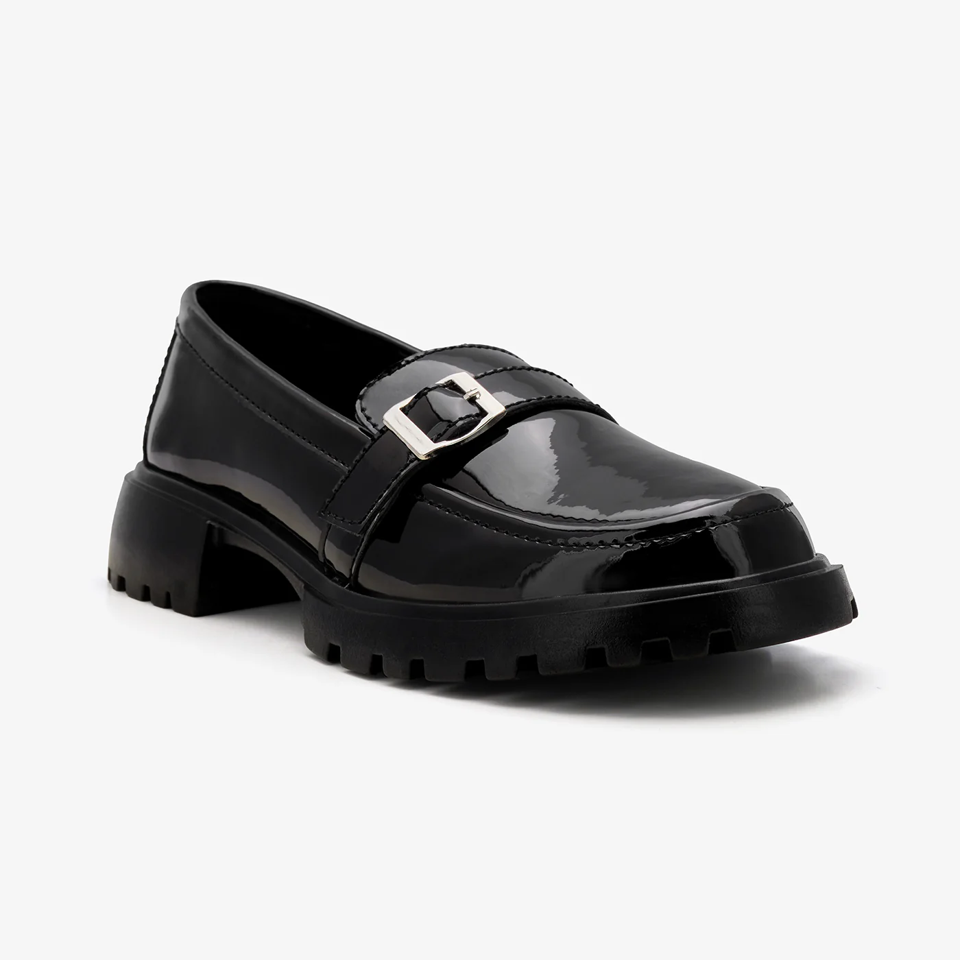 Women’s Patent-Effect Loafers - Image 3