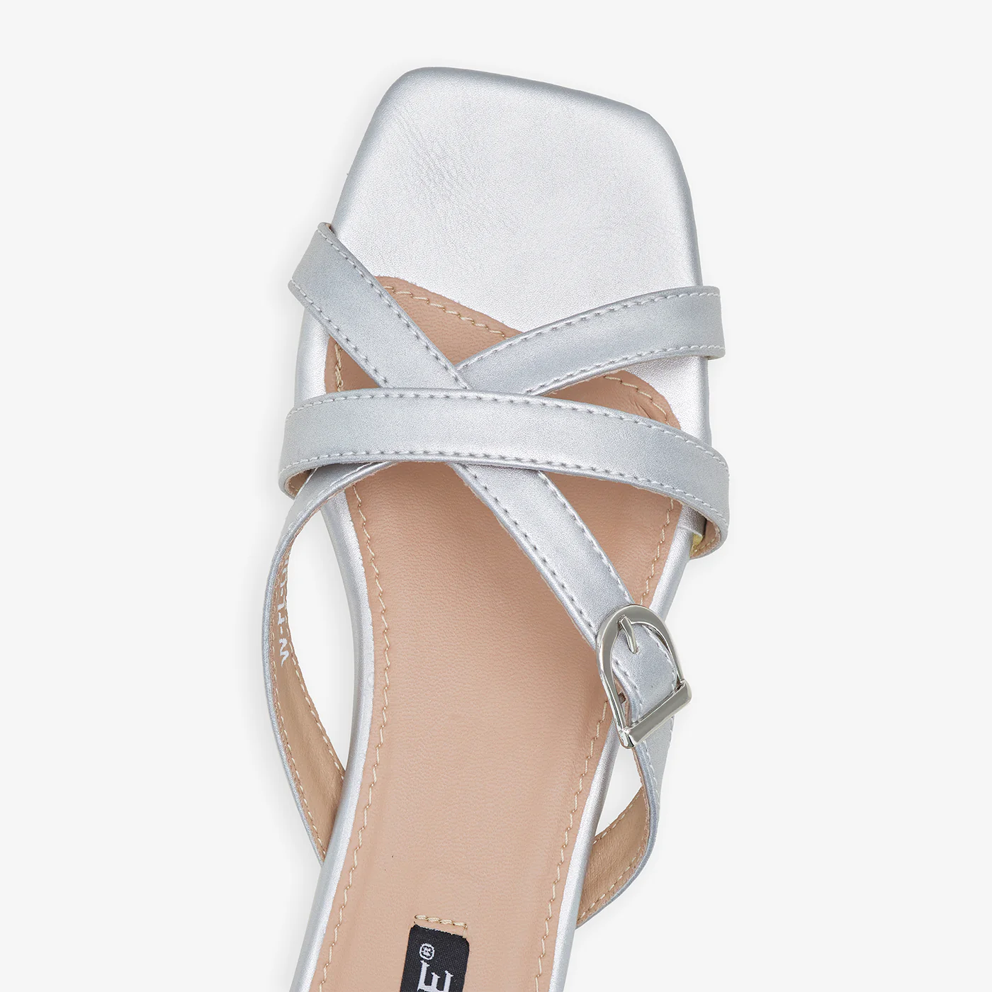 Women's Shiny Straps Slides - Image 4