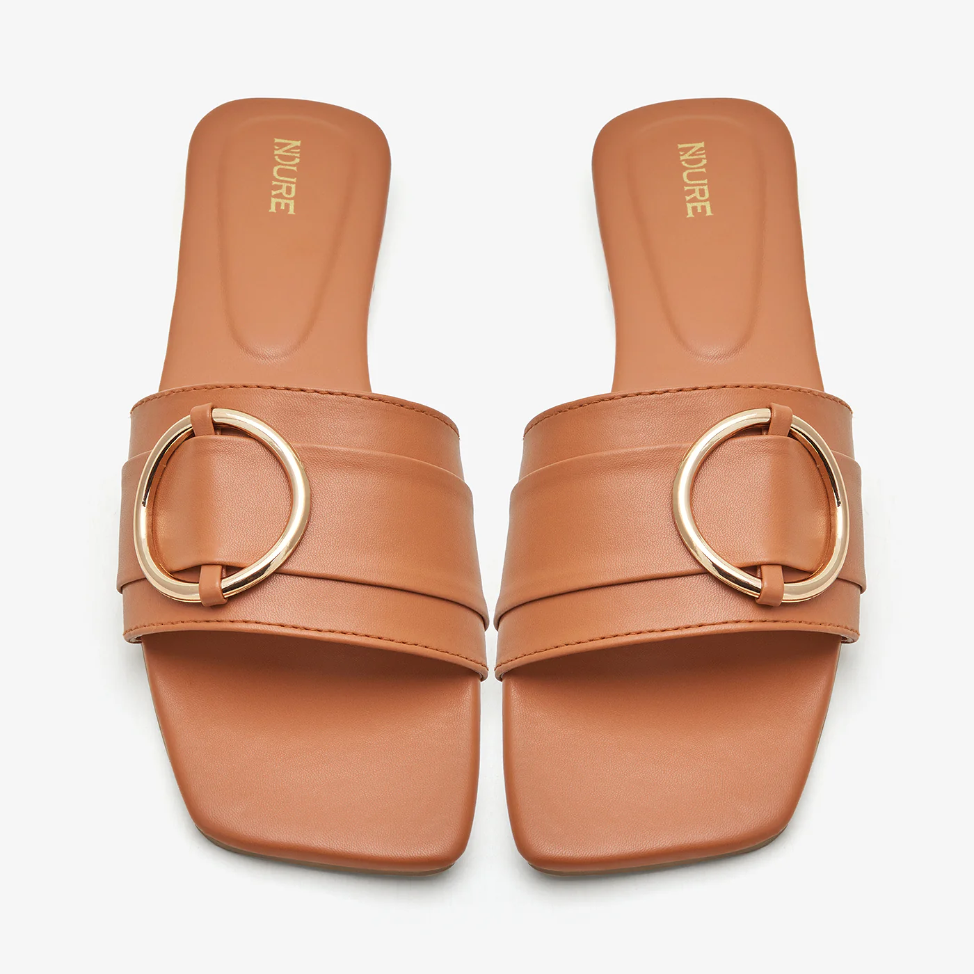 Women's Slide with Metal Ring Detail - Image 2